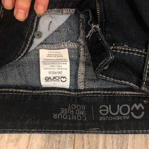 Warehouse one boot cut jeans